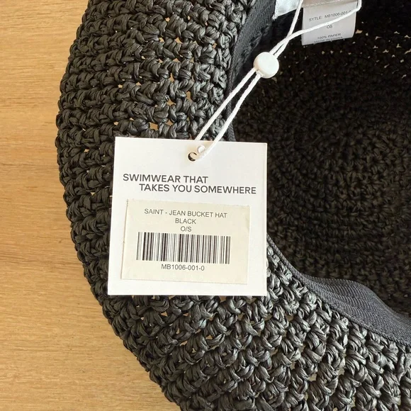 Monday Swimwear Charcoal Crochet Hat - Picture 4 of 4